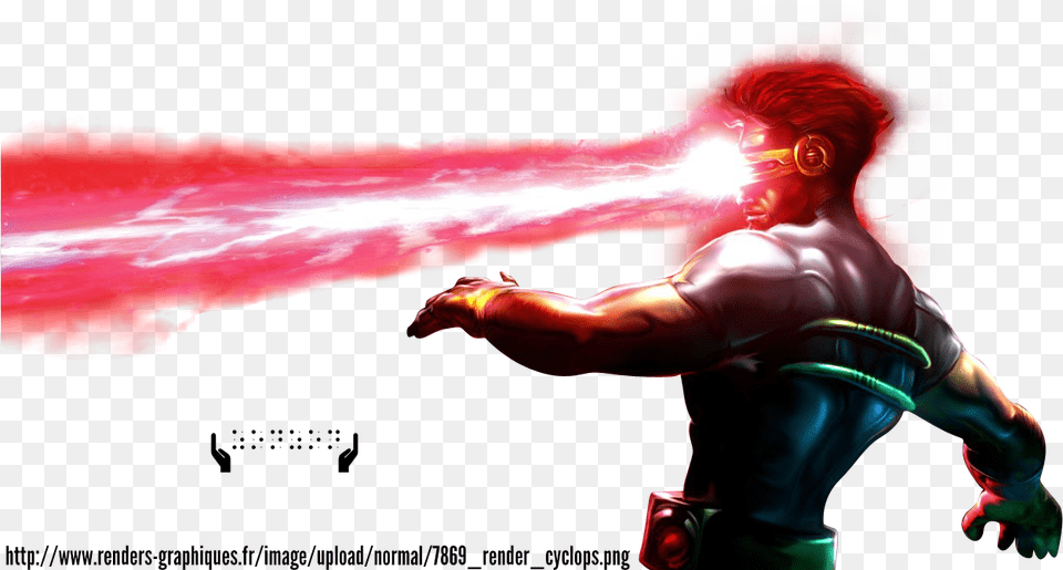 X Men Cyclops Transparent Ciclope X Men, Person, Art, Graphics, Light Png Image