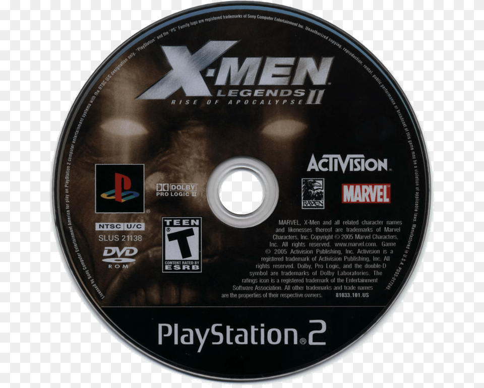 X Men Legends Ii, Disk, Dvd Free Png Download