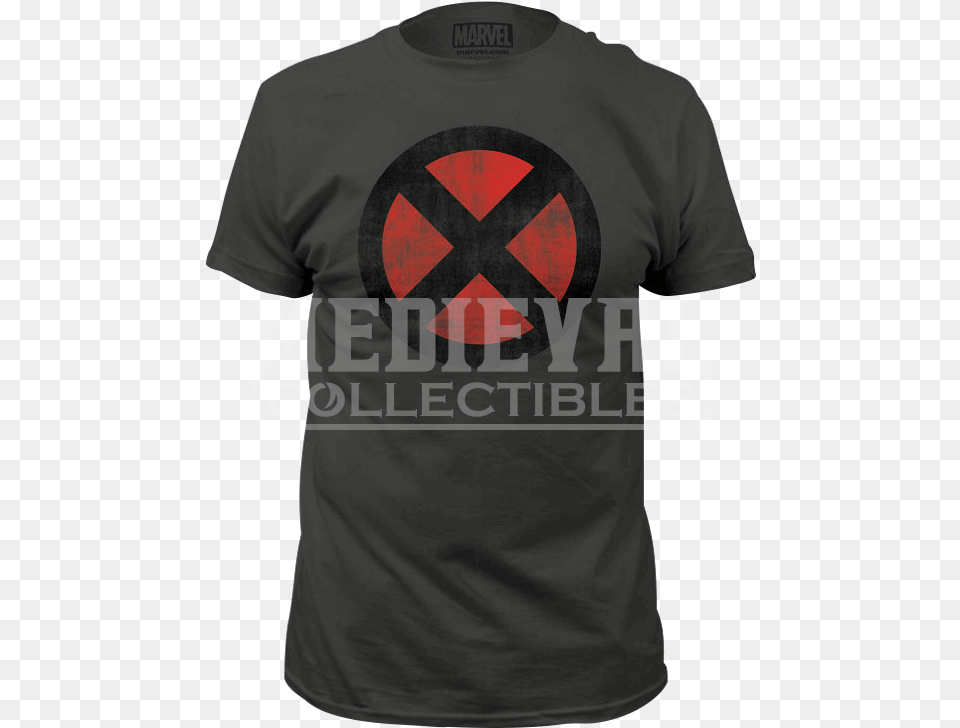 X Men Logo T Shirt Men Logo Shirt, Clothing, T-shirt, Adult, Male Free Png