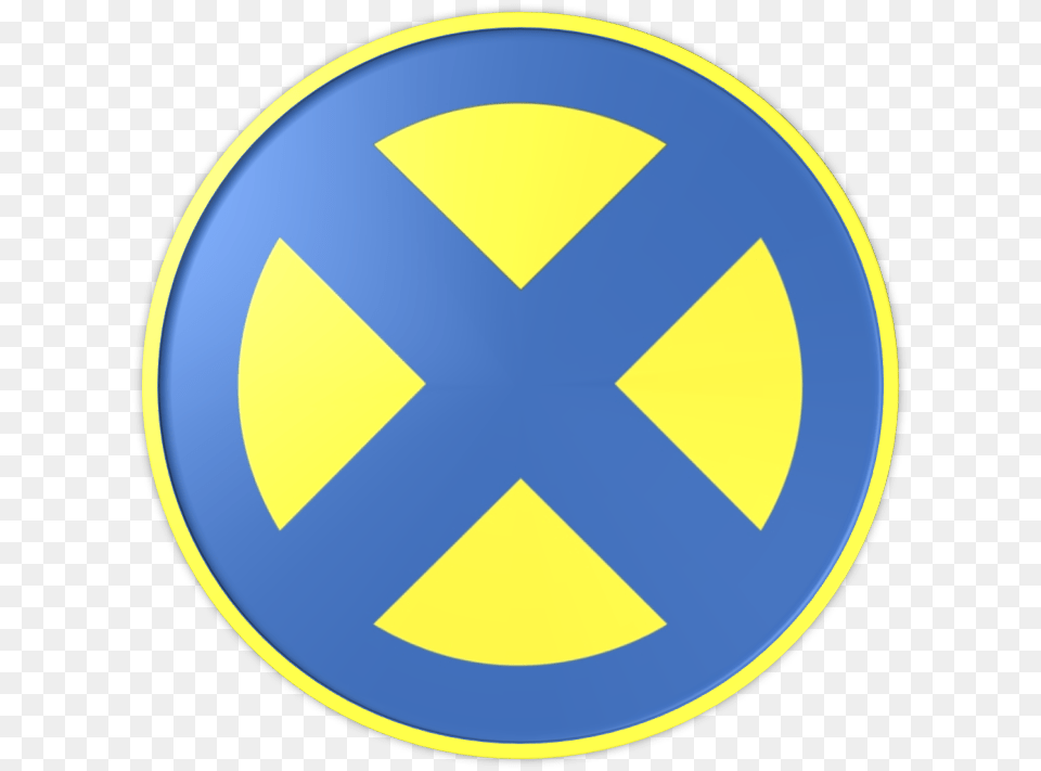 X Men Logo Transparent, Sign, Symbol, Disk, Road Sign Png Image