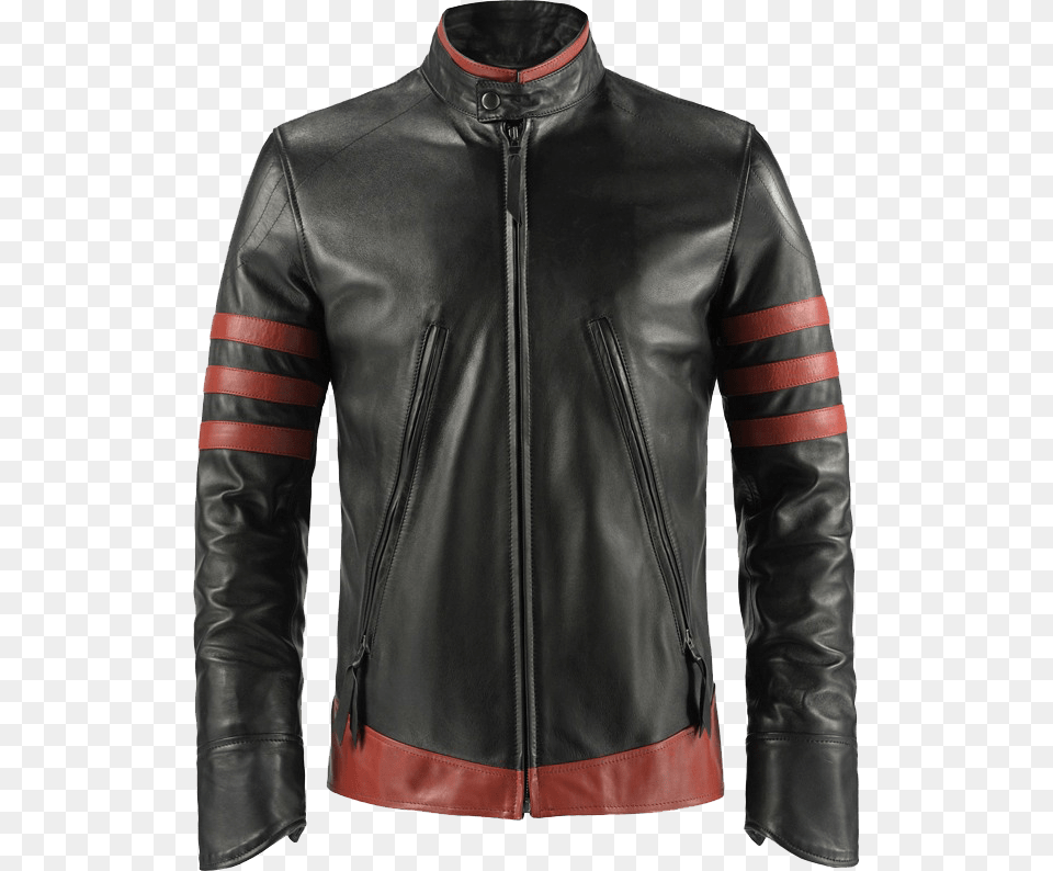X Men Origins Mens Lambskin Leather Jacket X Men Wolverine Origins Biker Leather Jacket, Clothing, Coat, Leather Jacket Png
