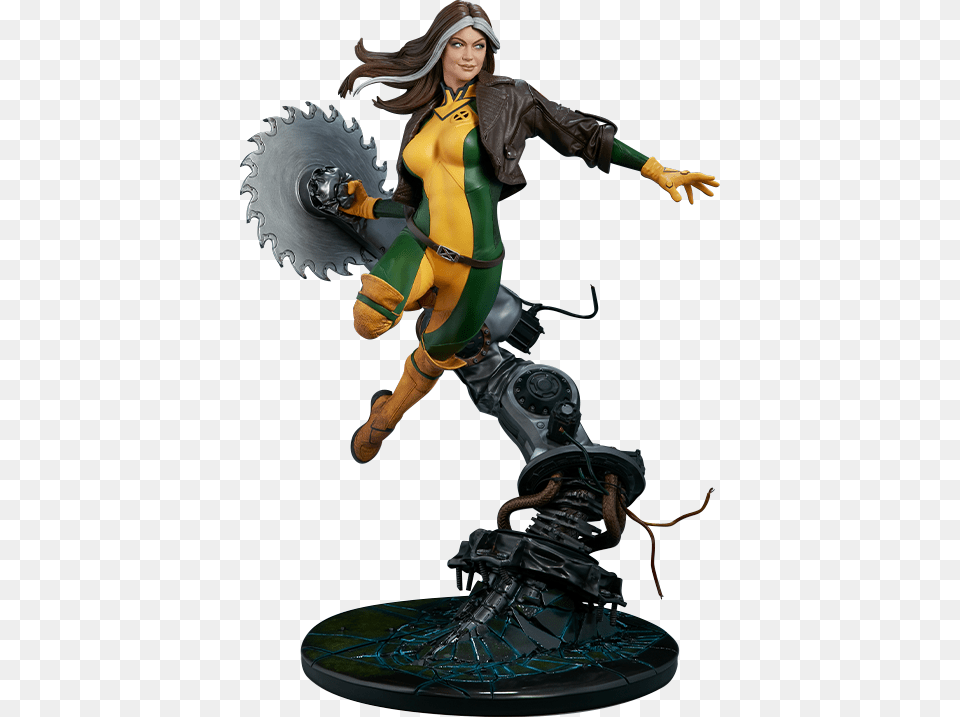 X Men Rogue Statue, Figurine, Adult, Female, Person Png
