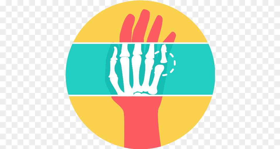 X Ray Skeleton Vector Svg Icon Circle Ray Icon, Body Part, Hand, Person Png Image