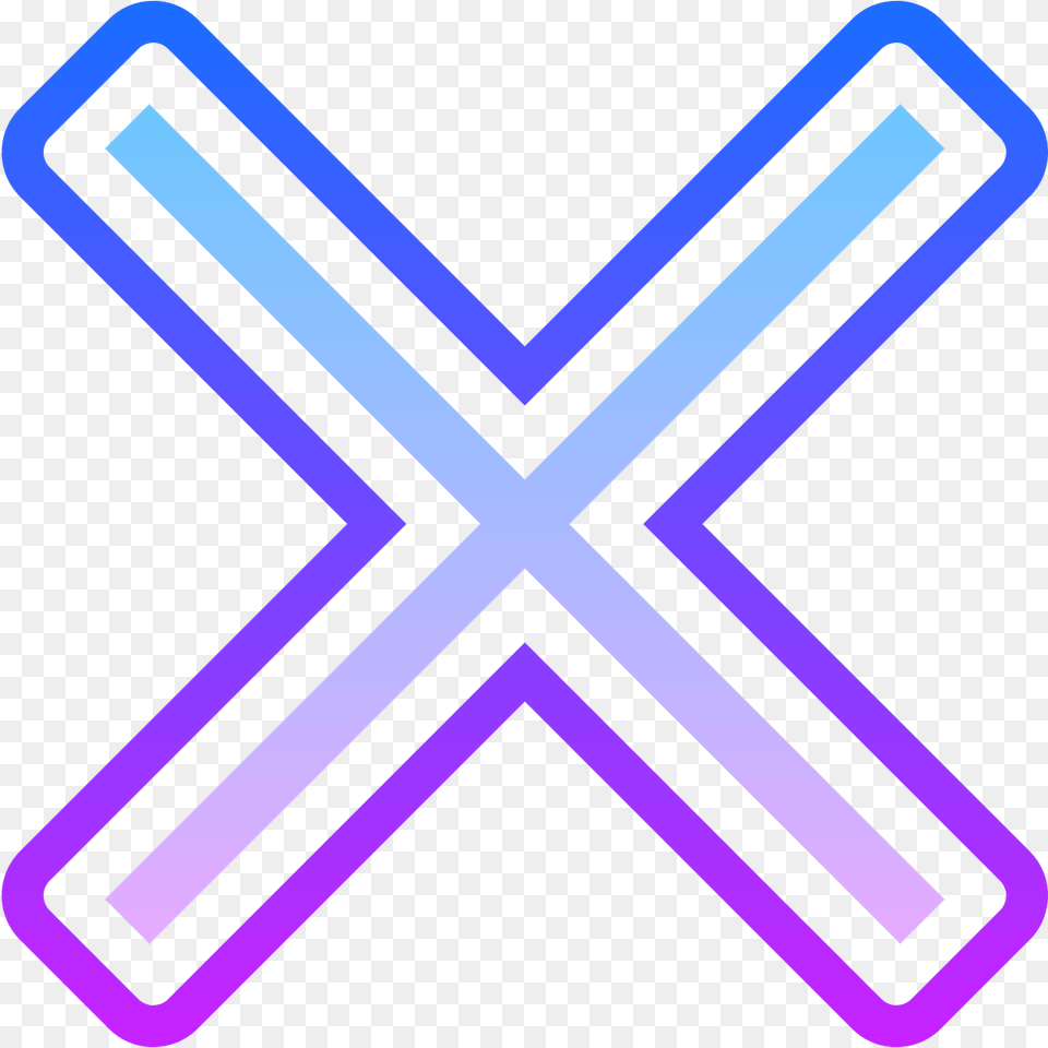 X Shape Photo X Shape Transparent, Purple, Light, Symbol Free Png Download