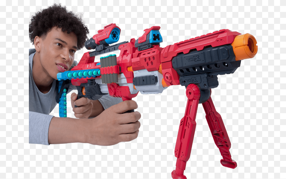 X Shot By Zuru Excel The Ultimate Blaster Arsenal Ranged Weapon, Toy, Firearm, Person, Man Png