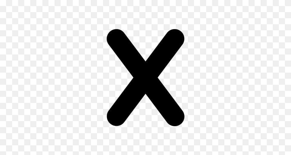 X Sign Image, Gray Free Png