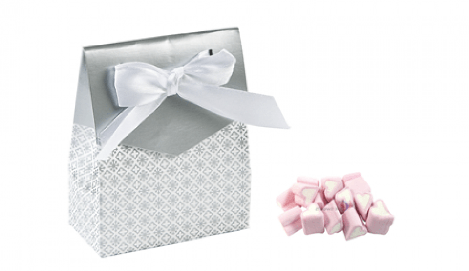 X Silver Tent Favor Boxes With Ribbon Sweets And Box, Accessories, Formal Wear, Tie Png