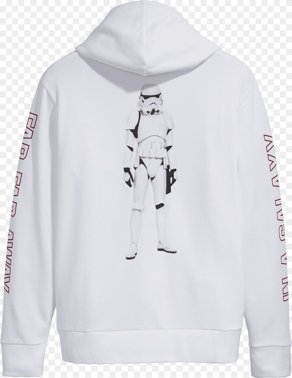 X Star Wars Storm Trooper White Hoodie This X Star Wars Stormtrooper Sweater, Sweatshirt, Clothing, Knitwear, Person Free Png