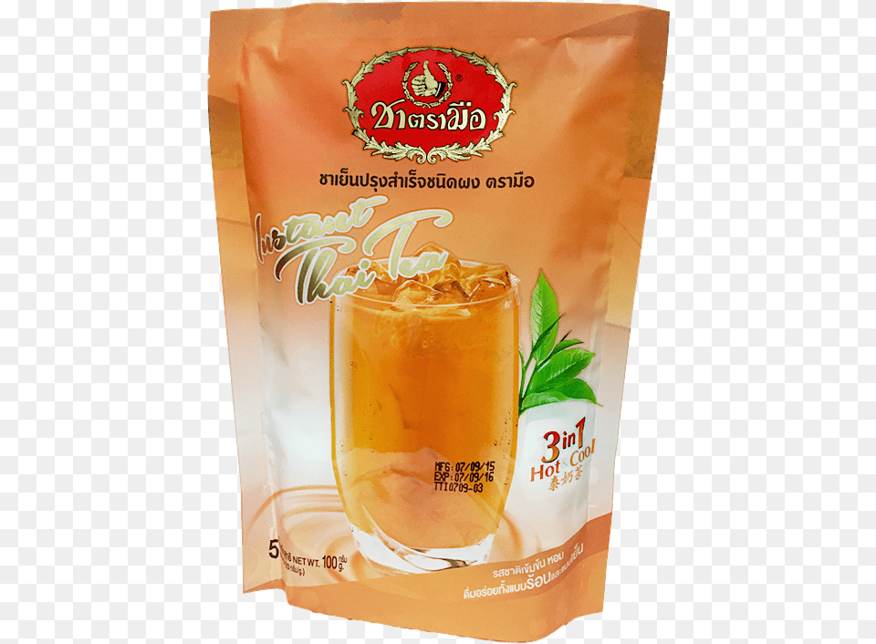 X Thai Iced Milk Tea Instant Powder 3 In 1 Thai Tea Thai Tea, Beverage, Juice Free Png Download