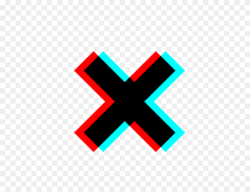 X Tumblr Tumblrgirl Black Red Glitch Blue And Red, Symbol, Dynamite, Weapon Png