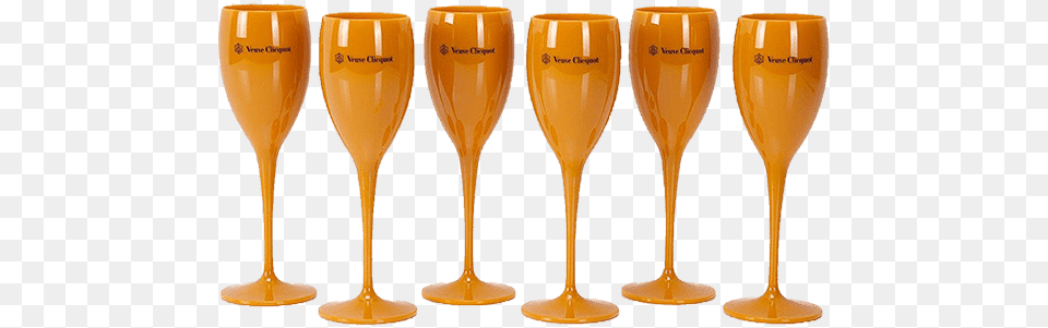 X Veuve Clicquot Saint Tropez Poolside Champagne 6x Yellow Label Flute Champagne Veuve Clicquot, Glass, Goblet, Alcohol, Beer Free Png Download