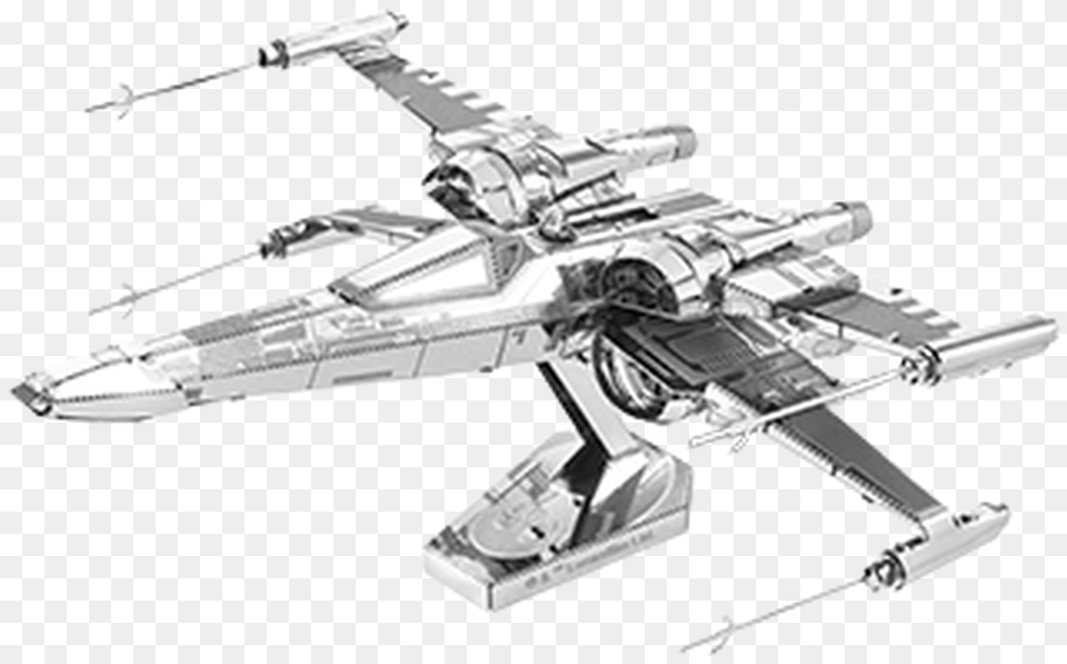 X Wing Fighter Metal Model, Aircraft, Spaceship, Transportation, Vehicle Free Png Download
