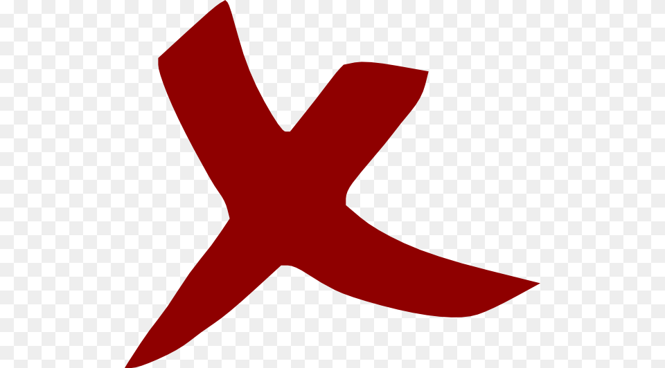 X Wrong Cross No Clip Art, Symbol, Animal, Fish, Sea Life Free Png Download
