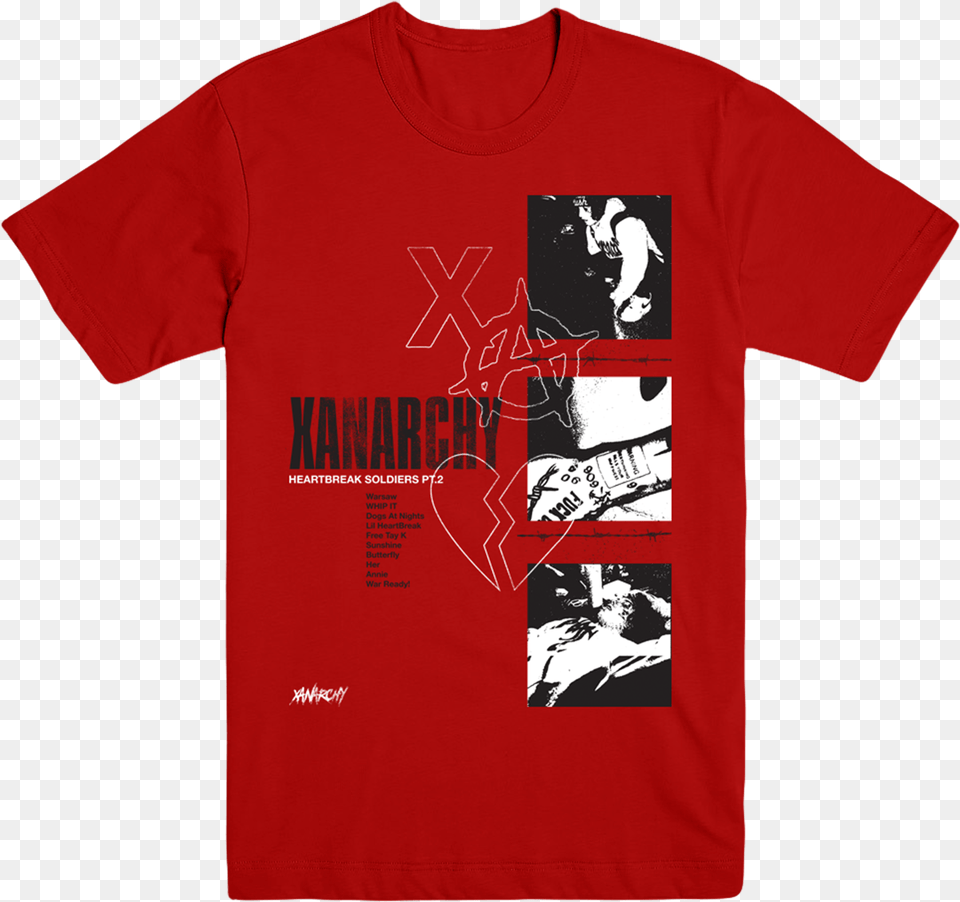 Xanarchy Shirt Red, Clothing, T-shirt, Baby, Person Free Png Download