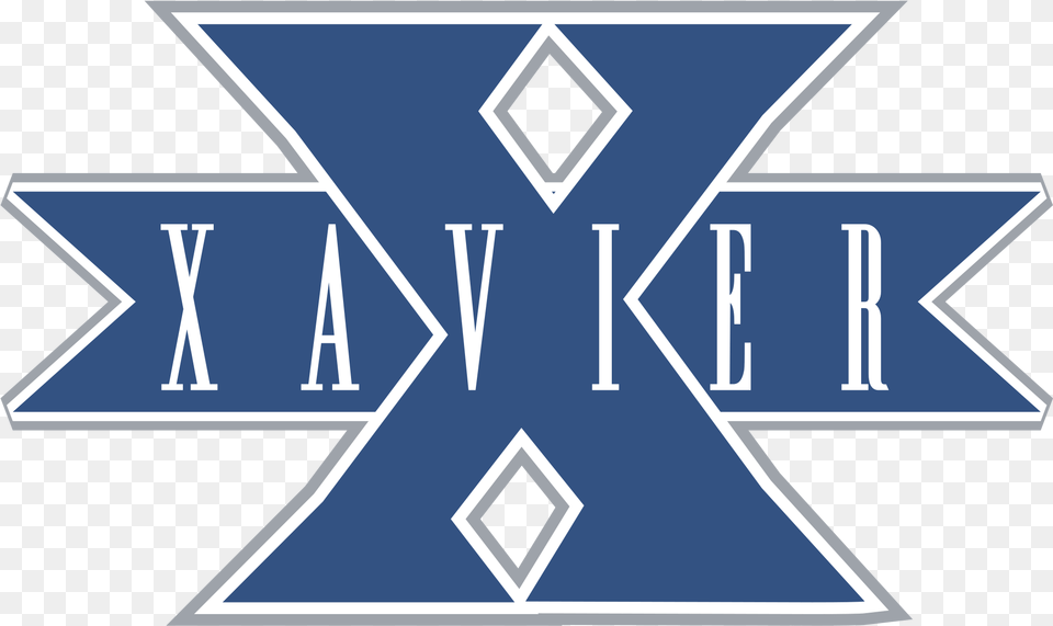 Xavier Athletics Logo Transparent Xavier X Logo, Symbol, Emblem, Star Symbol Free Png