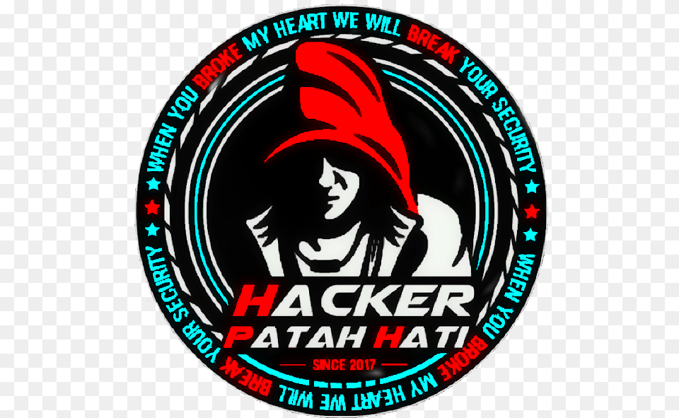 Xbarakuda Bdj 007 Hacker Patah Hati Logo, Emblem, Symbol, Person, Face Free Transparent Png