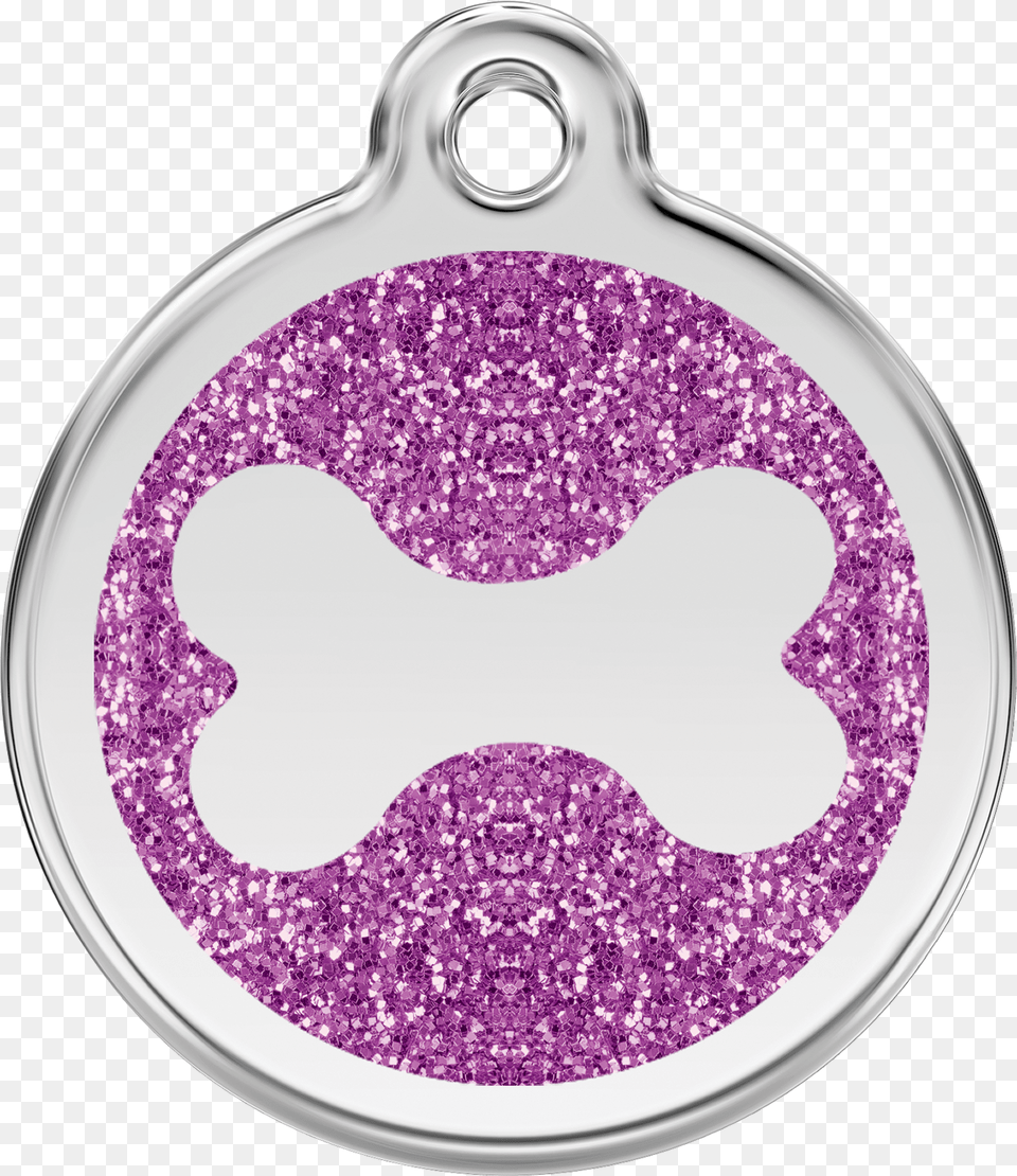 Xbnpm Image Red Dingo Glitter Bone Pet Id Dog Tags In Stainless, Accessories Free Transparent Png
