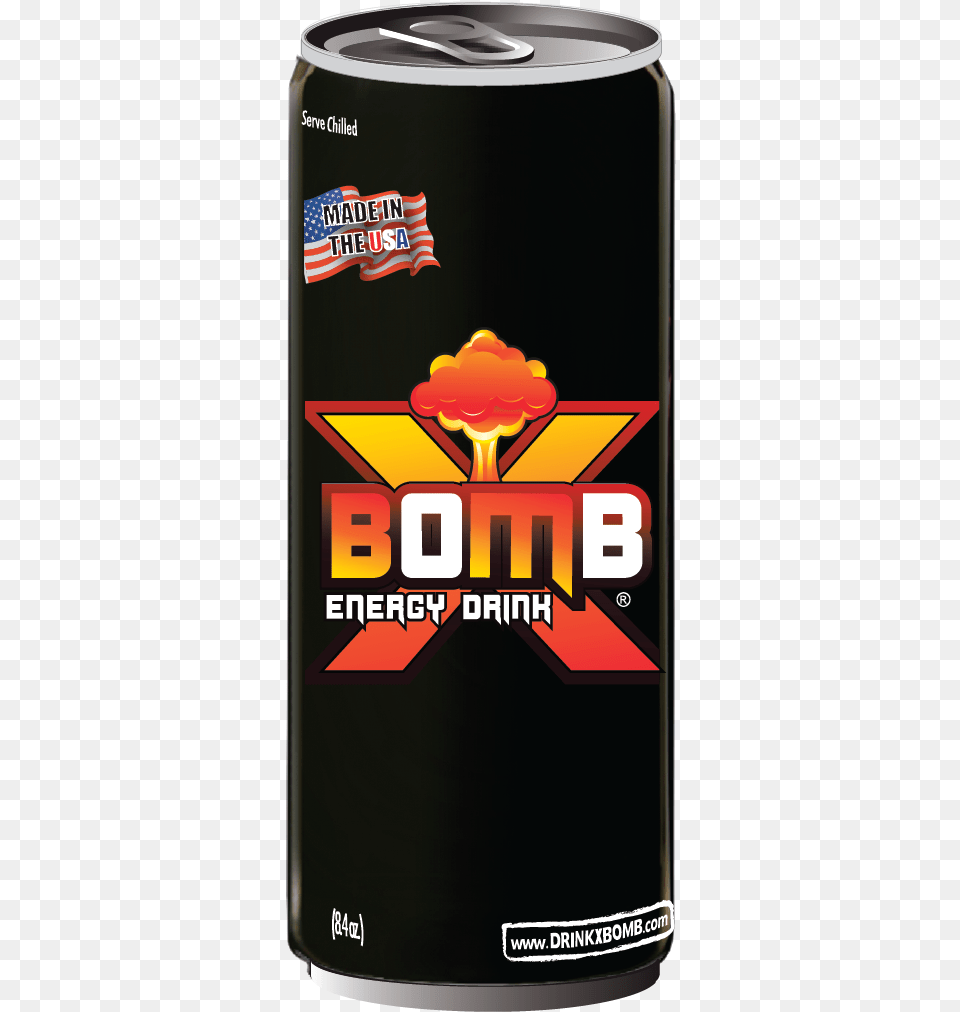 Xbomb Energy Drink Helps Temporarily To Relieve Fatigue Energy Drink, Tin, Can Png Image