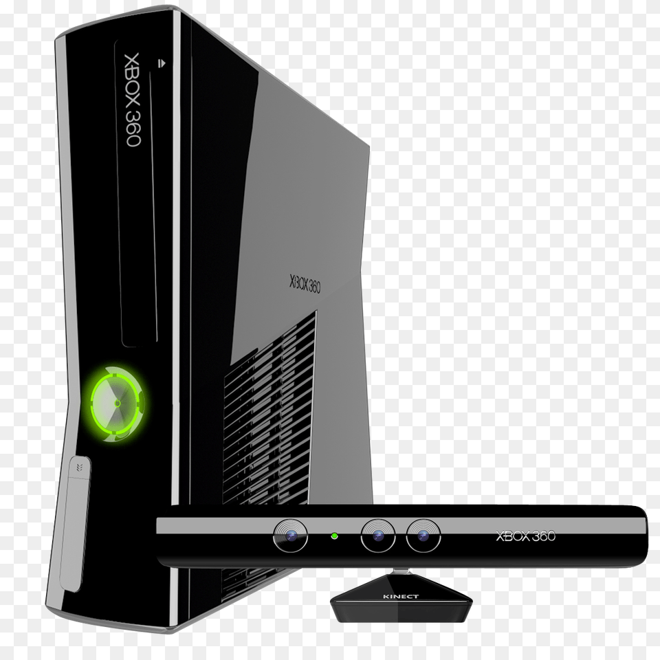 Xbox 360 Console And Kinect, Computer, Electronics, Pc, Hardware Free Png