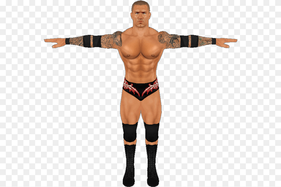 Xbox 360 Wwe 2k17 Smackdown, Tattoo, Skin, Person, Back Free Png Download