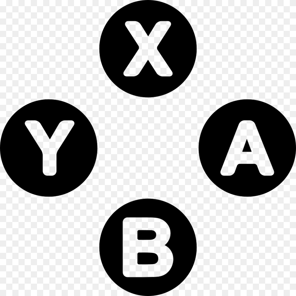 Xbox Buttons Botones De Xbox One, Symbol, Sign, Text Free Png Download
