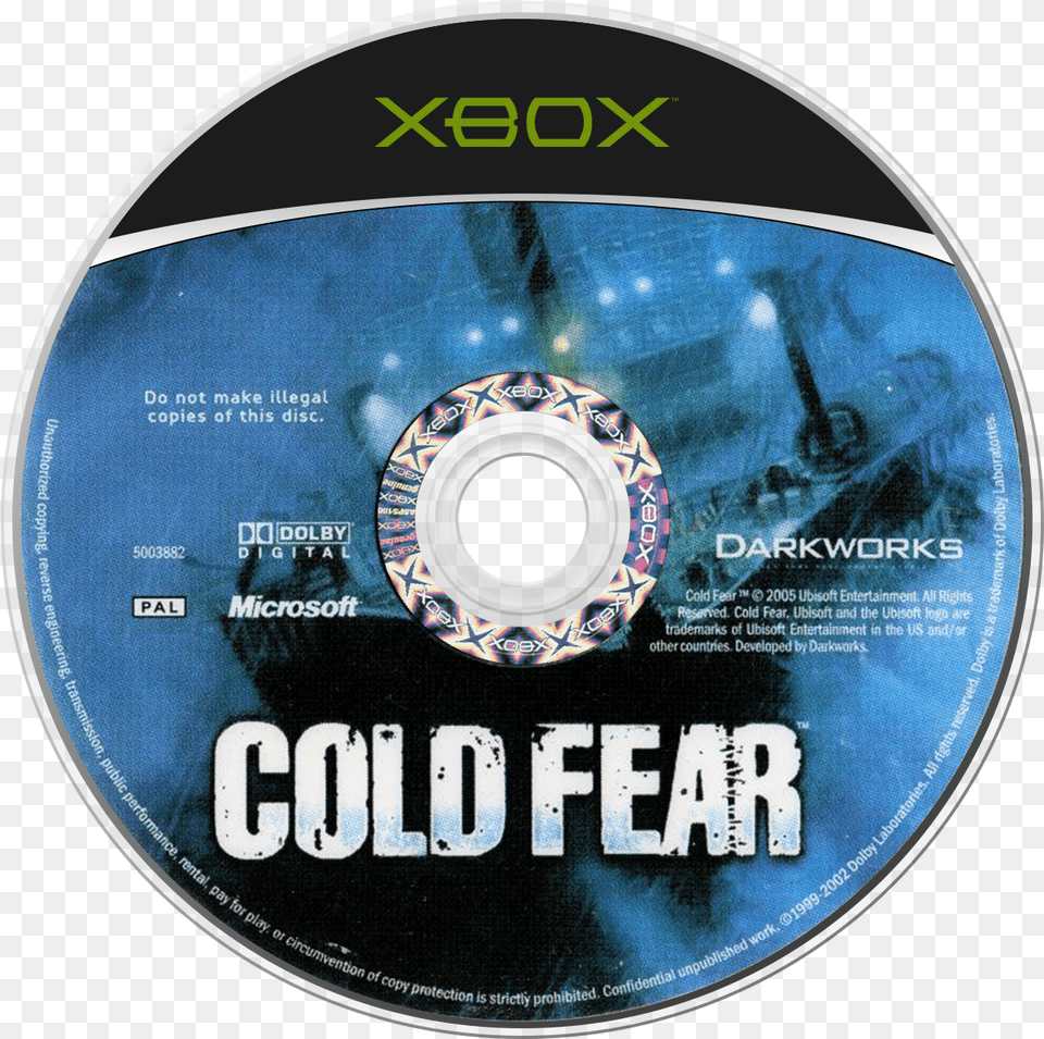 Xbox Cold Fear, Disk, Dvd Free Png Download