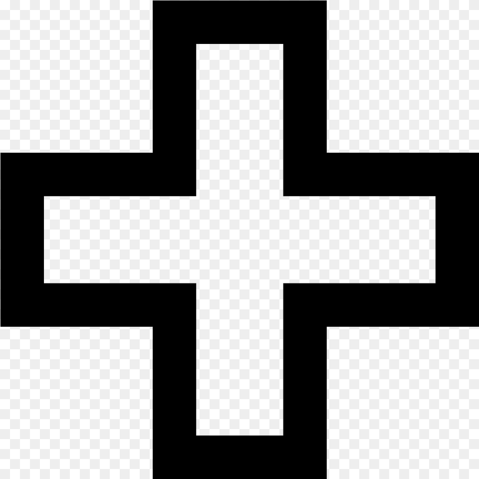 Xbox Cross Icon, Gray Free Png Download