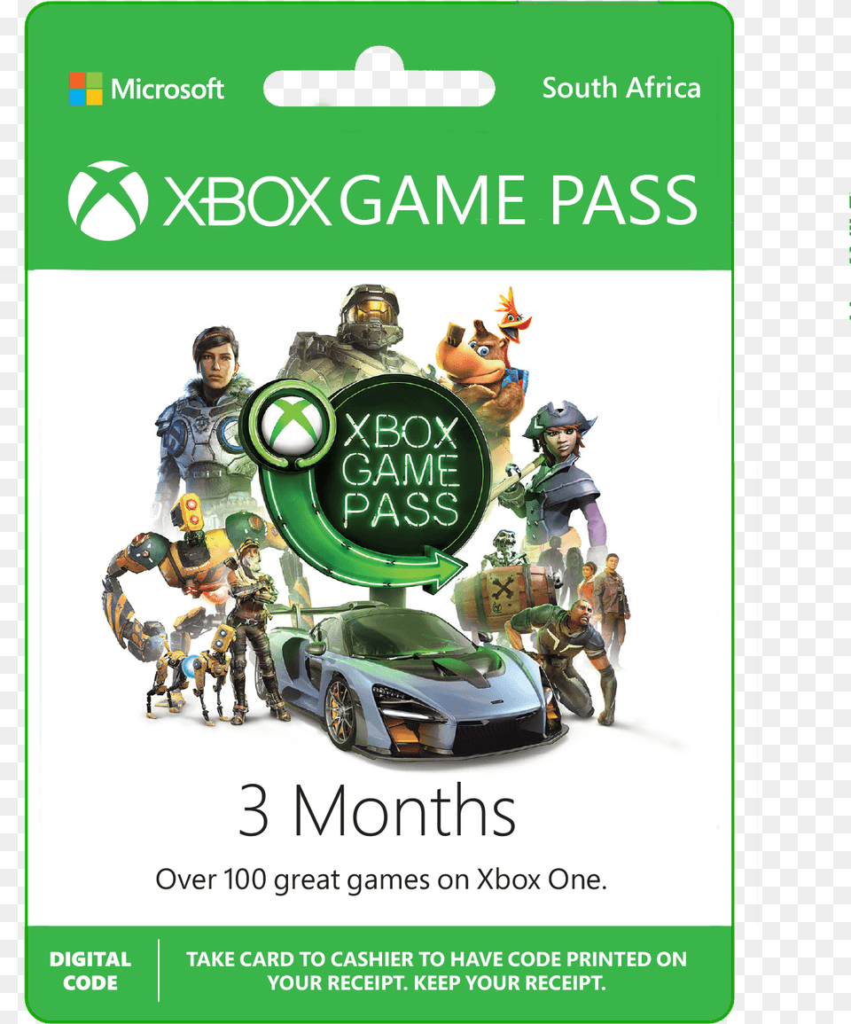 Xbox Game Pass Ultimate 12 Month, Advertisement, Poster, Adult, Vehicle Png