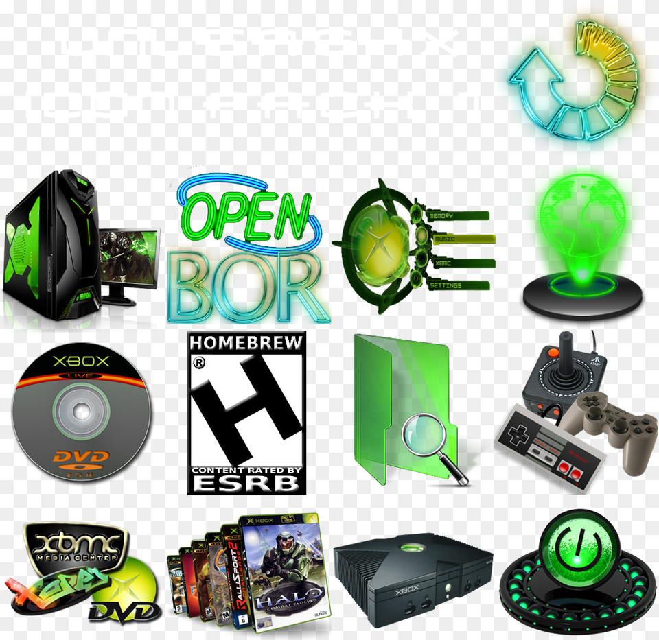 Xbox Icon, Green, Person, Disk Png Image