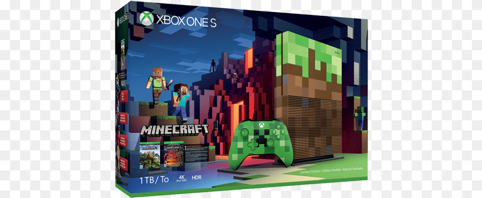 Xbox One 1tb Minecraft Png