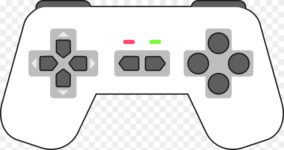 Xbox One Controller Playstation Accessory Game Controllers Clipart White Ps4 Controller, Electronics, Joystick Free Png Download