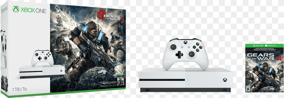 Xbox One Gears Of War 4 Bundle, Adult, Person, Man, Male Free Png
