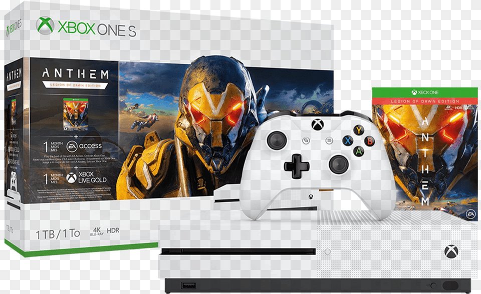 Xbox One S 1tb Anthem Bundle Anthem Xbox One S, Adult, Male, Man, Person Png Image