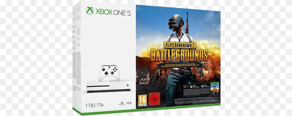 Xbox One S 1tb Console Playerunknowns Battlegrounds Pubg Xbox One S Bundle, Helmet, Advertisement, Poster, Clothing Free Transparent Png