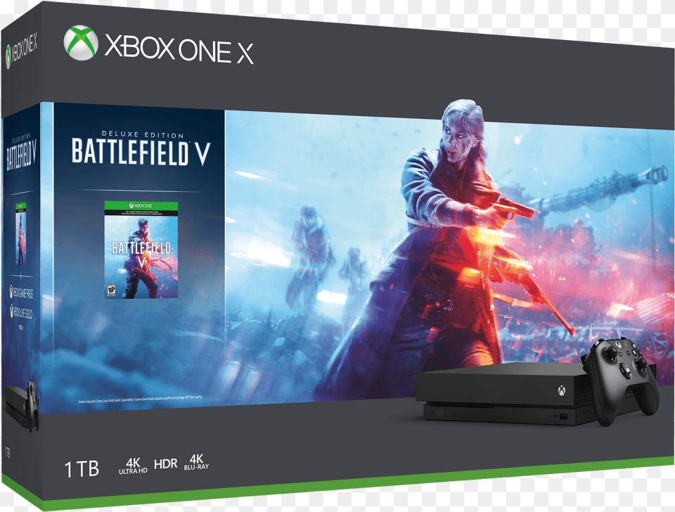 Xbox One S And Xbox One X Battlefield V Bundles Battlefield V Xbox One X Bundle, Adult, Screen, Person, Man Free Transparent Png