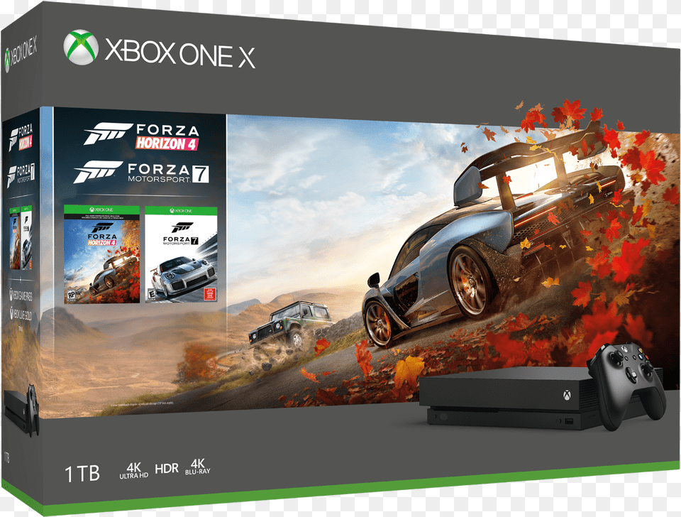 Xbox One S And Xbox One X Forza Horizon 4 Bundles Xbox One X Forza Horizon 4 Bundle, Car, Coupe, Vehicle, Transportation Free Transparent Png