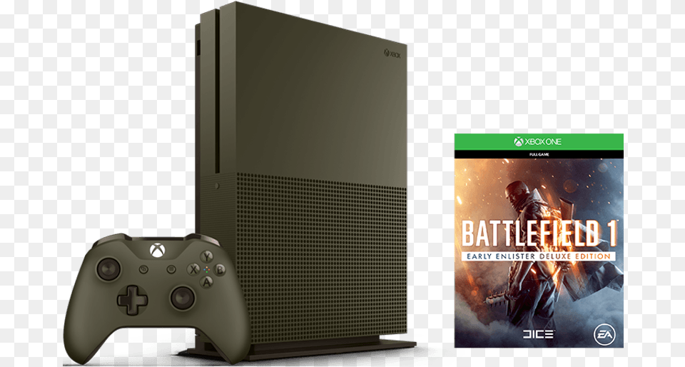 Xbox One S Battlefield 1 Bundle, Remote Control, Electronics, Adult, Person Free Png