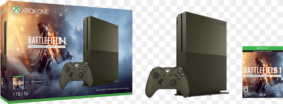 Xbox One S Battlefield 1 Special Edition Bundle Xbox One S Battlefield 1 Bundle, Adult, Male, Man, Person Png Image