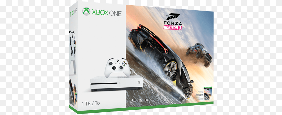 Xbox One S Bundles Forza Horizon 3 Halo Wars Xbox One S Forza, Wheel, Vehicle, Transportation, Tire Free Png