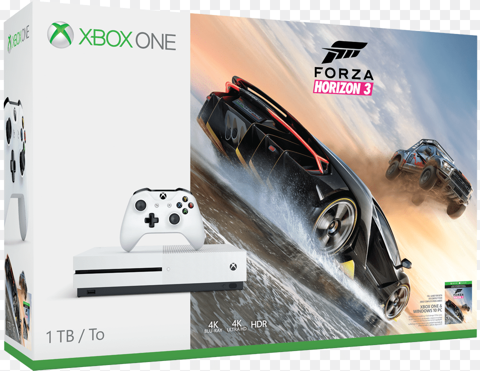 Xbox One S Forza Horizon 3 Bundle Xbox One S Forza 3 Bundle, Vehicle, Car, Transportation, Wheel Free Transparent Png