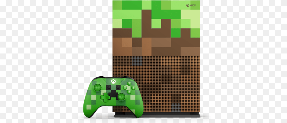 Xbox One S Minecraft Limited Edition, Electronics Free Transparent Png