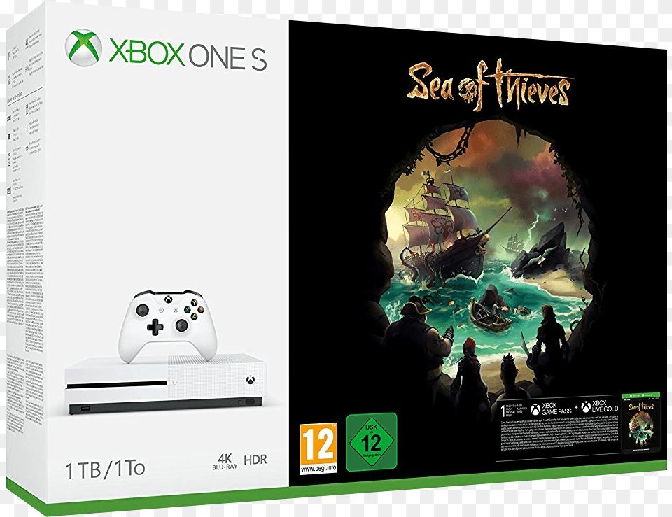 Xbox One S Sea Of Thieves Bundle, Adult, Male, Man, Person Free Transparent Png