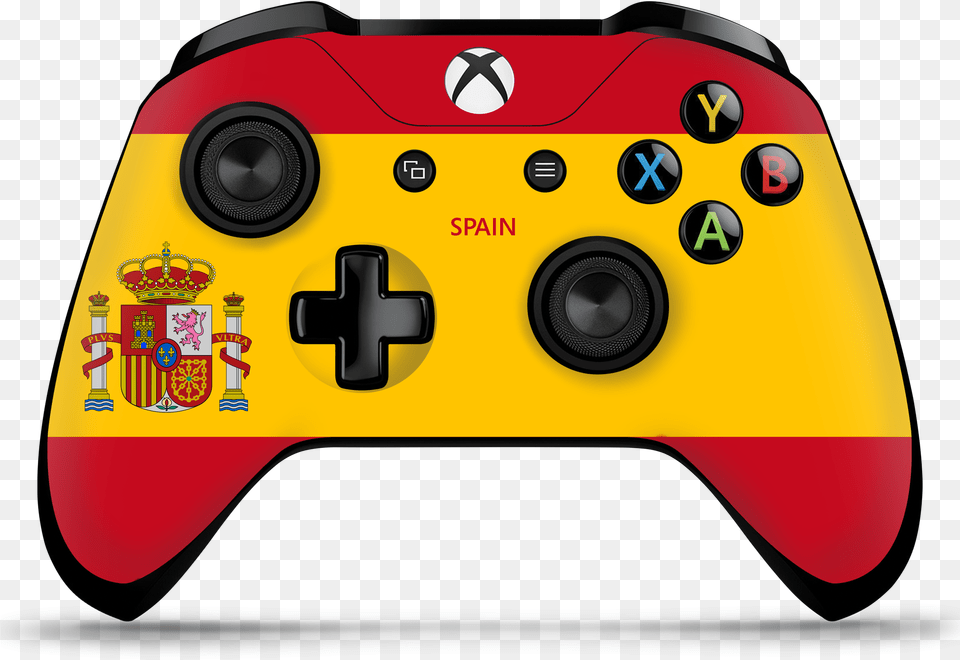 Xbox One Spain Flag Controller Skin Game Controller, Electronics, Disk Free Png