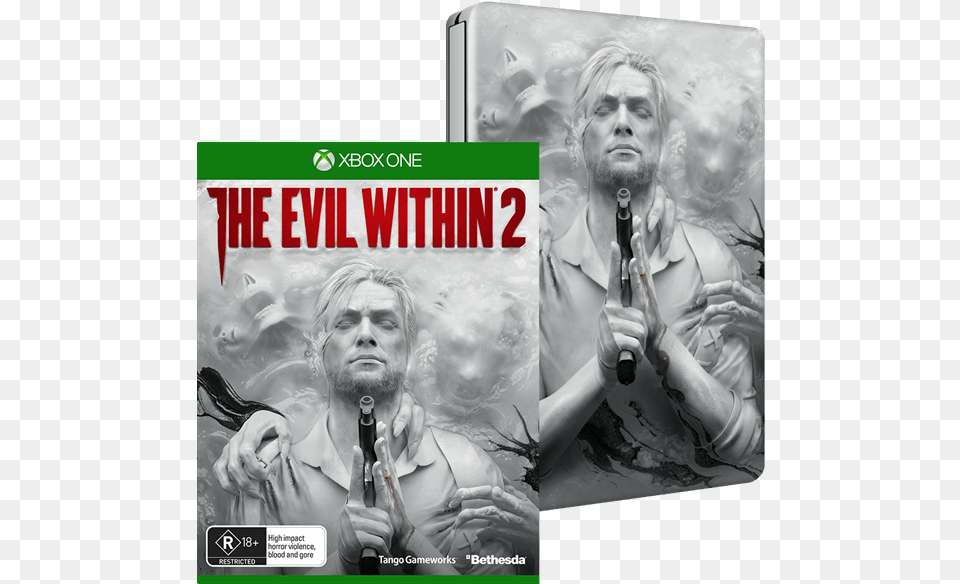 Xbox One The Evil Within, Publication, Book, Adult, Person Free Transparent Png