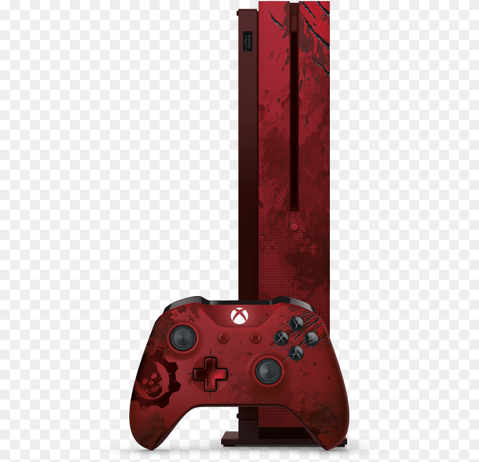 Xboxones Lecnslcntllr Gow4red Vrt Frntortho Rgb Xbox One S Gears Of War, Electronics Png