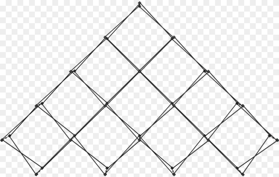 Xclaim 14ft 10 Quad Pyramid Frame Line Art, Triangle, Chandelier, Lamp Png Image