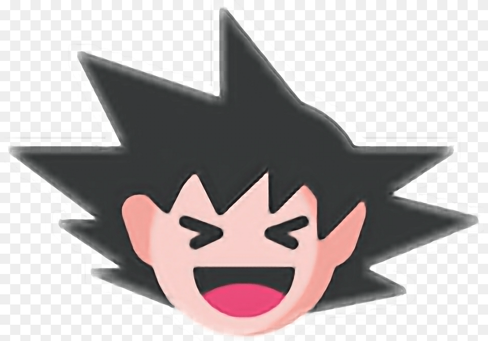 Xd Emoji Goku Kakaroto Emojisticker Emojisanime, Face, Head, Person Free Png Download