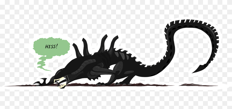 Xenomorph Hiss, Smoke Pipe, Animal, Dinosaur, Reptile Free Png