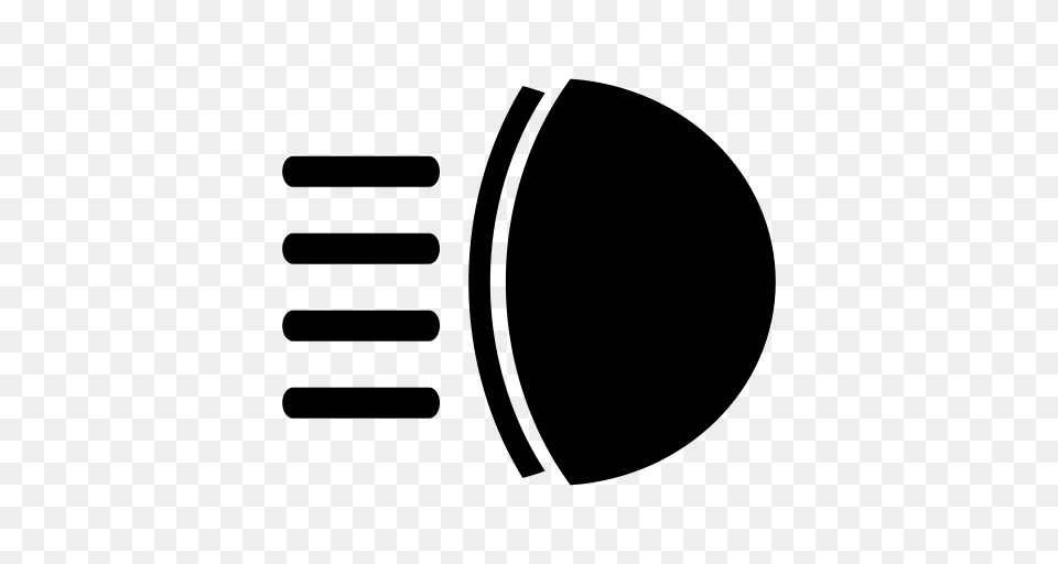 Xenon Headlight Headlight Icon With And Vector Format, Gray Png