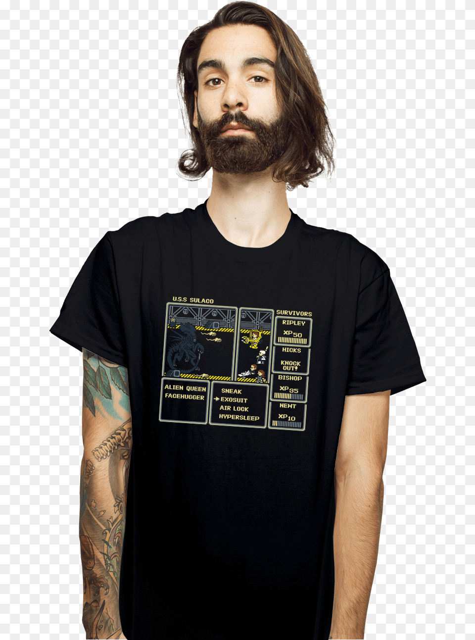 Xenorpg Bossfight Shirt, Beard, Clothing, Face, Head Free Png Download